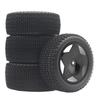 RS Wear-Resistant Off Road Tires Plastic Wheel Rim Rubber Tyre for 1:10 RC Car HSP 94107 94166 94106 94155 Tamiya Wltoys 144001