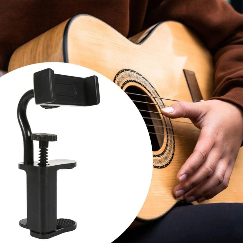 Freihändiger Gitarren-Telefonhalter Klemme-basierte Gitarren-Kamera-Klemme Digitale Musik