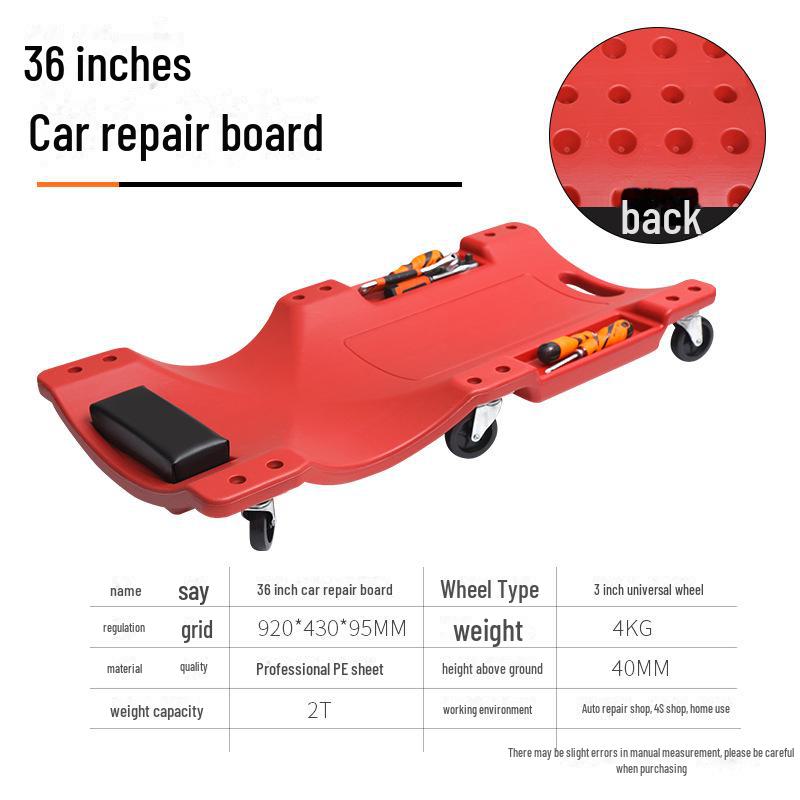 

Зеленый лес утолщенный ремонт автомобиля Creeper скейтборд для автосервиса 36 inch красный