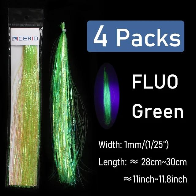 

4 упаковки жемчужная мишура, майларовая мишура Flashabou, мишура нимфы, стример для морской рыбалки, материал для вязания мух, аксессуары для рыбалки