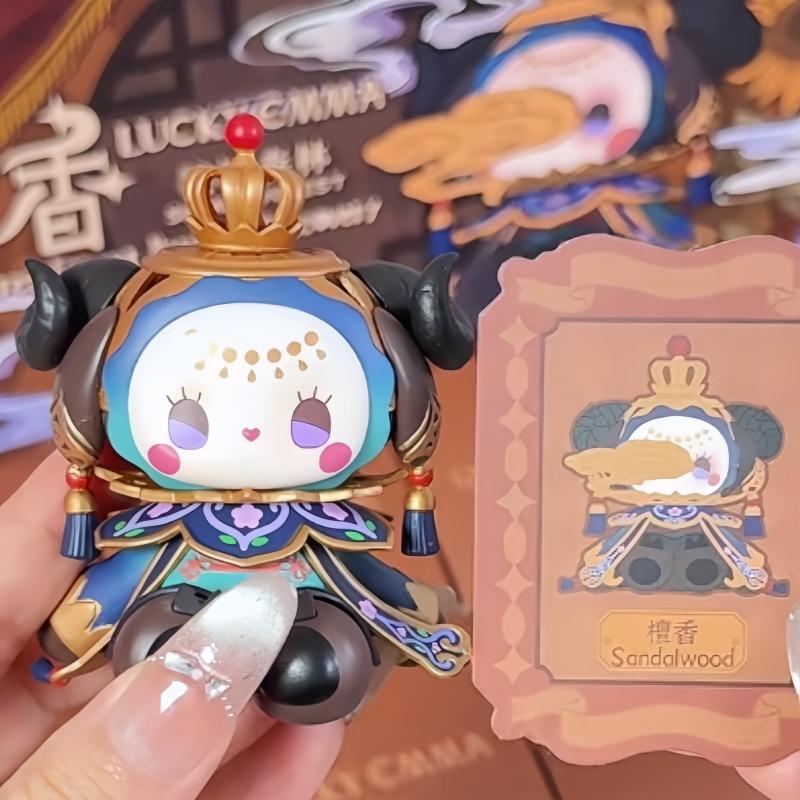 Latest Original Lucky Emma Secret Forest For Incense Series Cute Trendy Anime Figurine Model Decoration Gifts