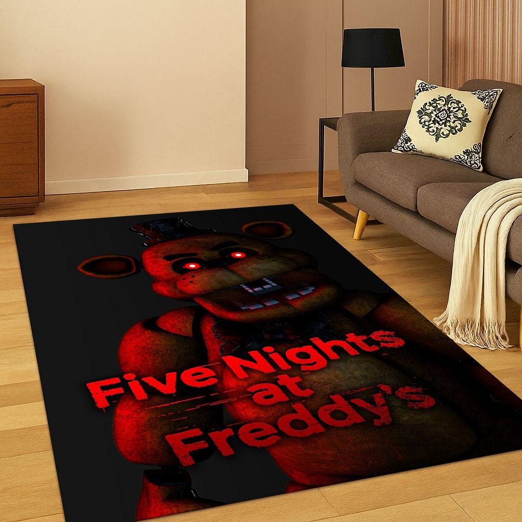 

3D F-FNAF Гра Мультяшний Килим для Спальні Вітальні Дивана Килимок для Вхідних Дверей Декор для Дому, Дитячий Килим для Ігрової Зони Нековзкий Різдвяний Подарунок 40x60cm