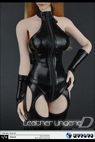 [TOYBARJAPAN] 1/6 Scale Figure Accessory/Sexy Beauty ZYTOYS ZY16-15 Sexy Leather Lingerie (Body and Head Not Included)