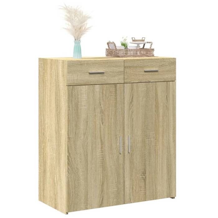 VidaXL Buffet chêne sonoma 80x42,5x93 cm bois d'ingénierie, armoire, armoire latérale, armoire de rangement, armoire, 3281471
