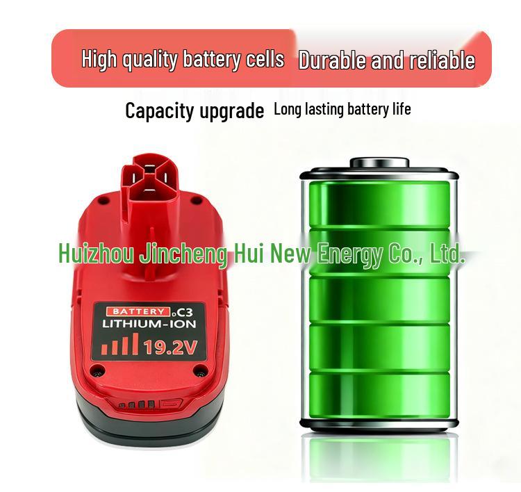 19.2V 6.0Ah High-Capacity Lithium Battery & Charger for Craftsman C3 Power Tools