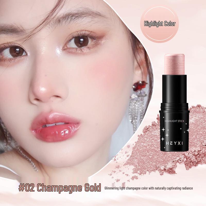 HEYXI Highlighter & Contour Stick - 3D Brightening Shadow, Under Eye Base, Blush & Shaping Stick