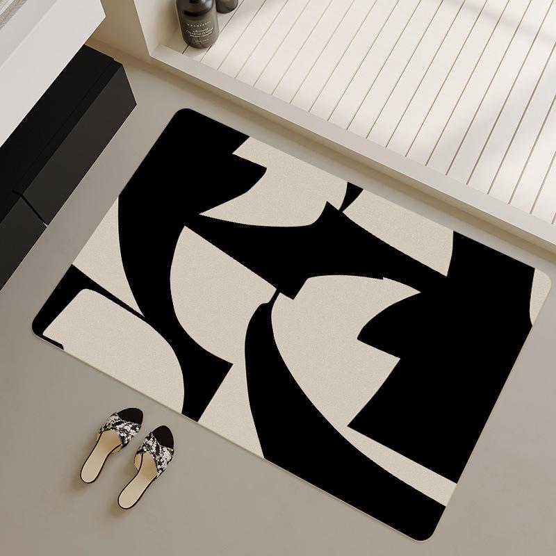 Household Wear-resistant Anti Slip Bathroom Foot Mat Absorbent Quick Drying Bathroom Floor Mat