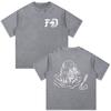 Forward Observations Group Skeleton Skull Vintage Washed Tshirt Men Clothing Fashion Gothic Oversized Casual T Shirt Streetwear