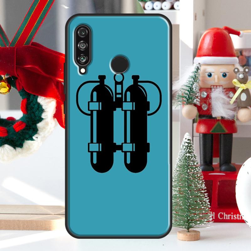 Diver Underwater Diving Cave Caving For Huawei Nova 9 10 SE 11 Pro Y60 Y70 Y90 Y61 Y91 Y72 Y73 12i 11i 8i P20 P30 P40 Lite Case