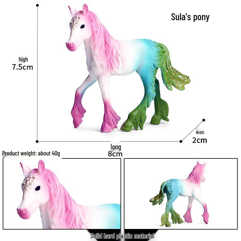European Mythical Pegasus Unicorn Toy Model: Elf, Mythical Creature, Magic Beast 