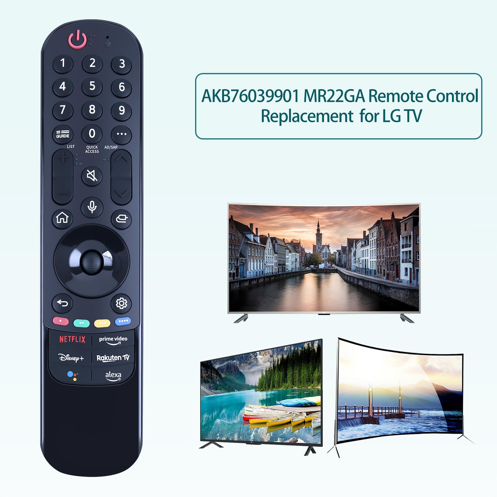 

AKB76039901 For LG TV Long Distance Ergonomic Handheld Remote Controller A