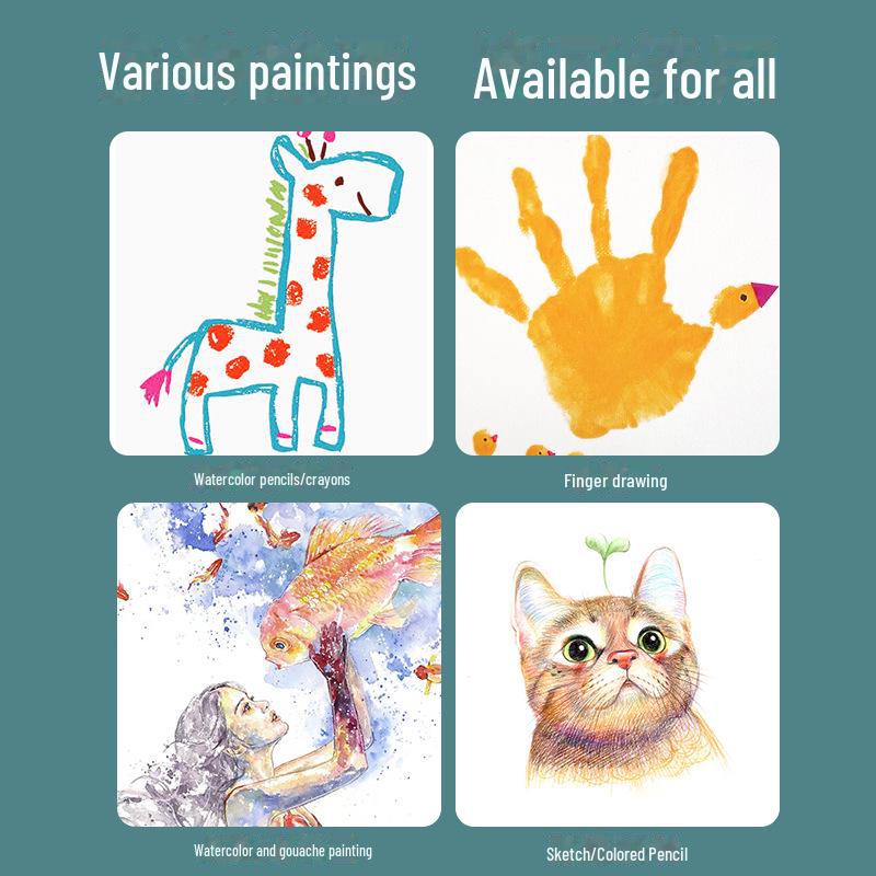 Extra Long Children's Drawing Paper Roll - Large White Canvas for Painting