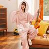 Mouhoukyo Kigurumi Room Fluffy Rabbit Print Suitable for and 4 Colors One Size Fits Women's Pajamas, All-in-One Dress, Pajamas, Spring, Autumn,