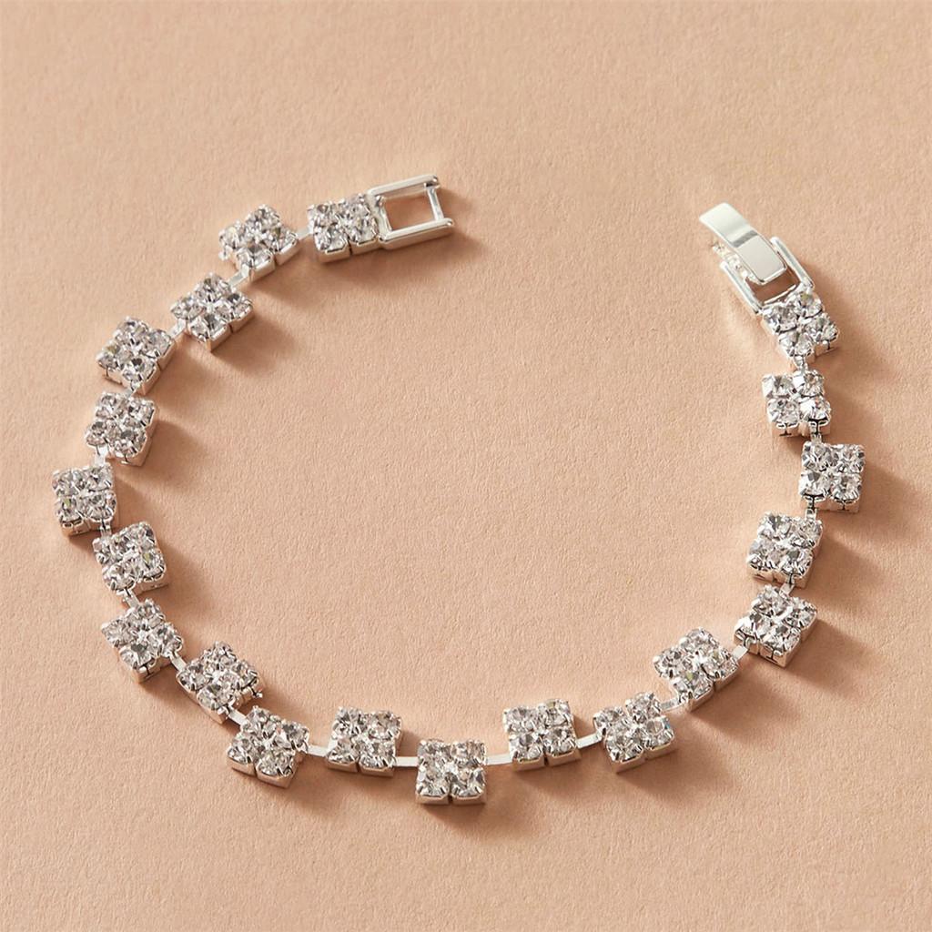 Jewelry Set With Water Drill For Bridal Wedding Gift With Geometric Design For Women