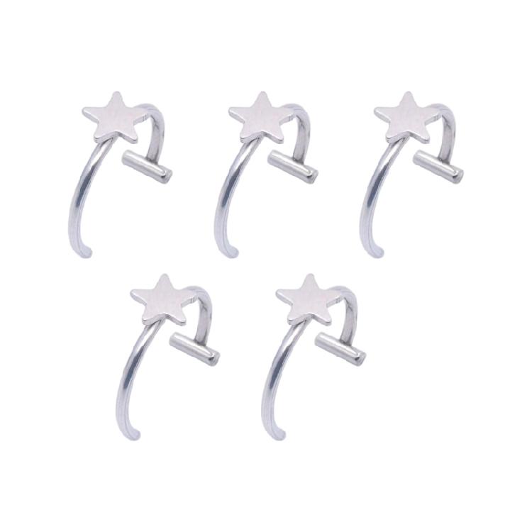 Magnetic Imitation Lip Rings Stainless Steel Body Jewelry Without Piercing Comfortable Wear for Dances Party Supplies