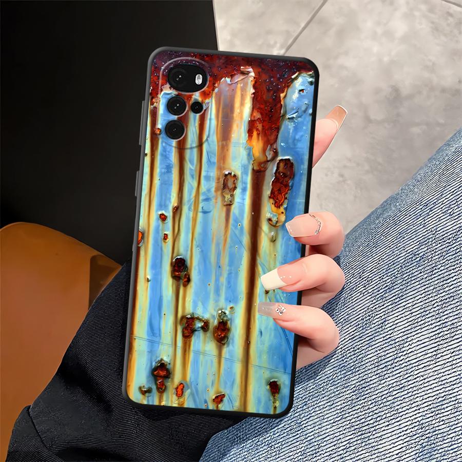 Rostflecken Hülle für Moto X30 Pro Edge 20 30 S30 Pro Funda Handyhülle