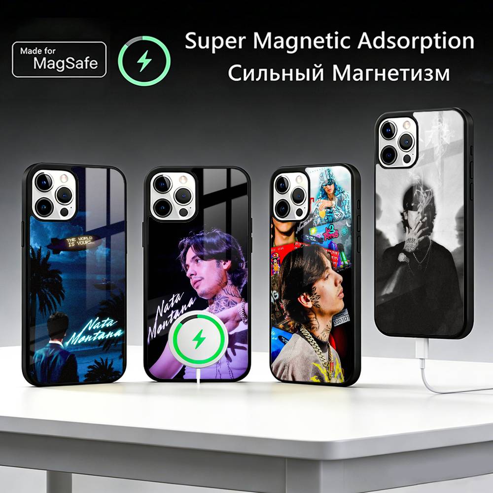 Rapper N-Natanael C-Cano Phone Case For iPhone17,16,15,14,13,12,11 Plus,Pro Max, New Magnetic Wireless Charging
