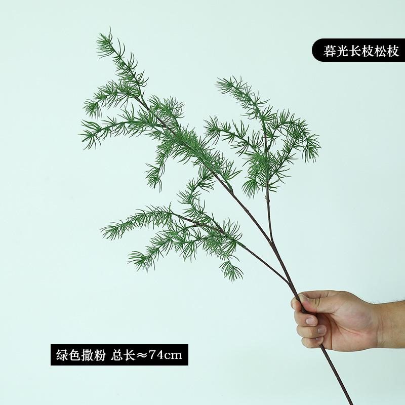 Simulated Long-branch Soft Rubber Fern Leaves, Mori Home Furnishing Hotel Wedding Decoration Fake Flower Green Plant Ornament