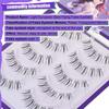 Lightweight Fur False Eyelashes Woman Wispy Fake Eyelashes for Women and Girls Cosmetic Supplies