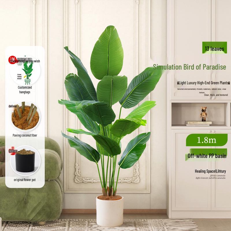 Luxurious Indoor Bionic Bird of Paradise Faux Plant