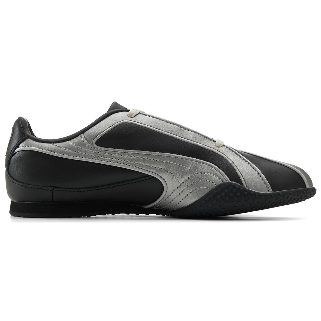 Puma Bella V2 Kožené Černé Stříbrné Patinované Unisex Tenisky Alpine-Snow 404043-01