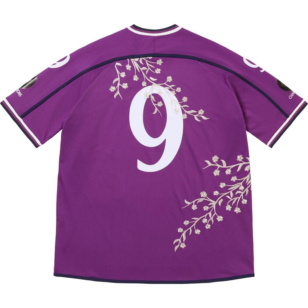 Supreme Floral Soccer Jersey Purple