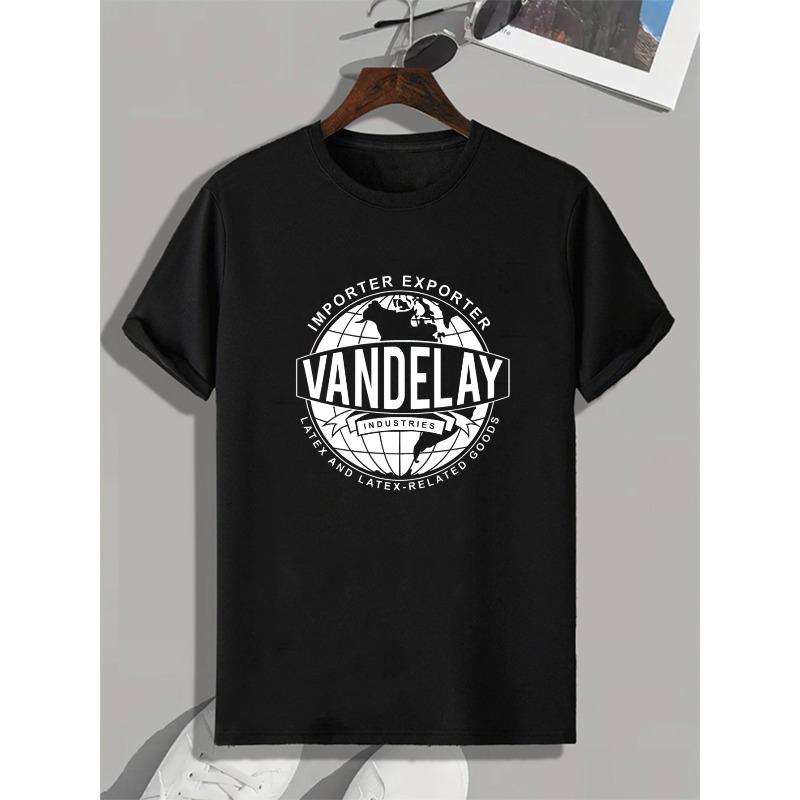 European Size A New Digital Print for an Anniversary Event Features a Easy Crew-Neck T-Shirt for Men. This Unique And Trendy Design S чёрный