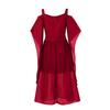 Women Plus Size Cold Shoulder Butterfly Sleeve  Halloween Gothic Dress