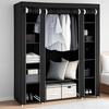 Closet Wardrobe Portable Closet for Bedroom Clothes Rail with Non-Woven Fabric Cover Clothes Storage Organizer  12 Compartments