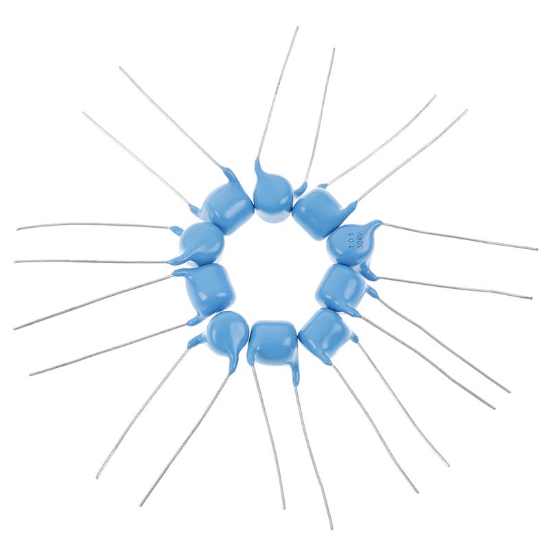 

10Pcs 30Kv 100P 100Pf 101 Високовольтний керамічний конденсатор 30Kv 101K