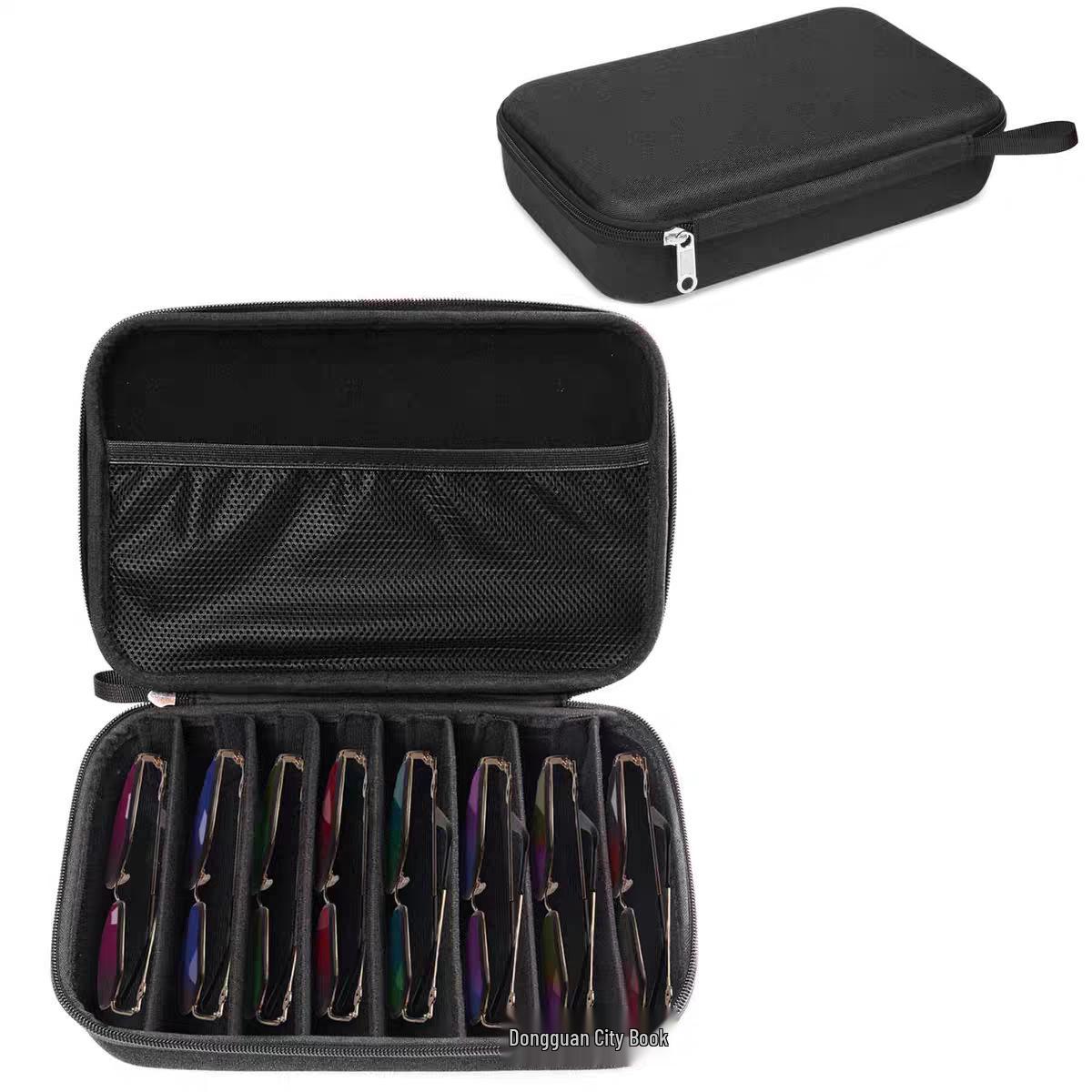 

Жесткий чехол для очков из ЭВА - Портативный дорожный органайзер большой вместимости Black