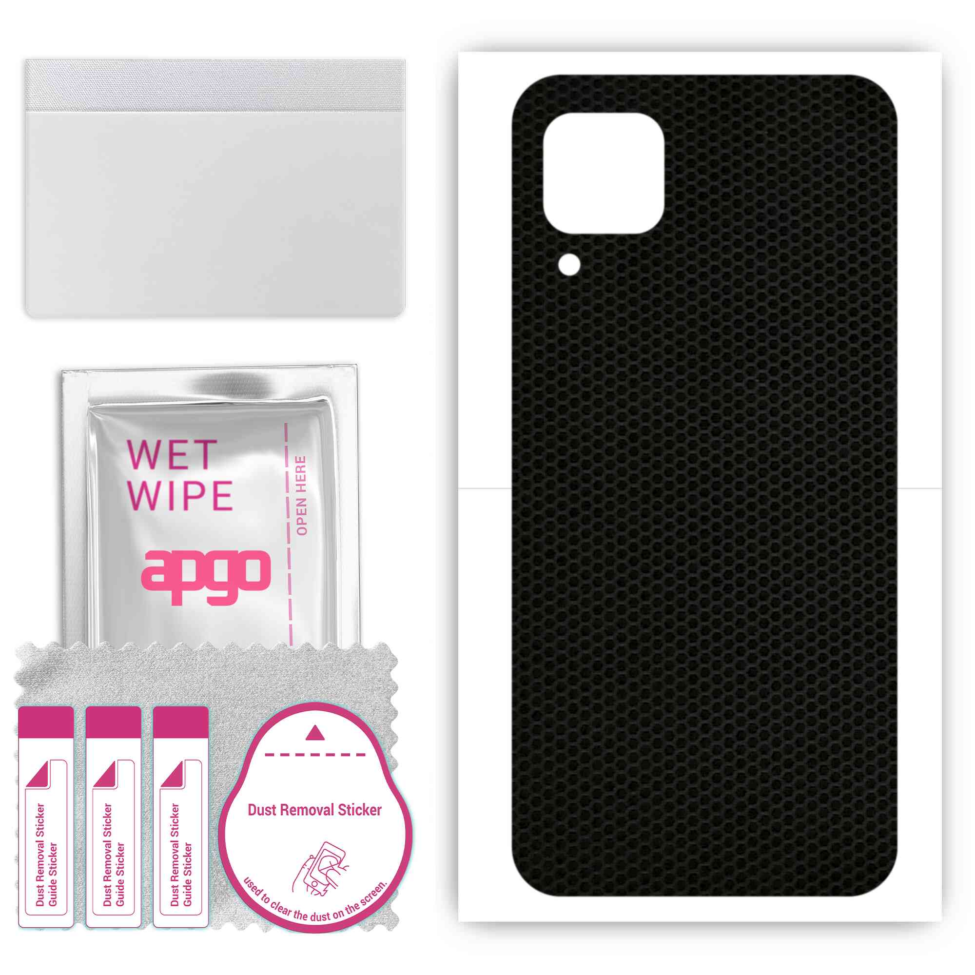 

apgo Protective Skin Sticker for the back compatible with Huawei nova 6 SE, Wrap Film, Foil, Vinyl - Pattern Matrix