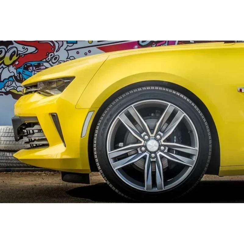 4pcs x 68mm Car Logo Wheel Center Hub Caps Rim Cover Emblem Sticker for Chevrolet Camaro SS Letters ABS Accessories