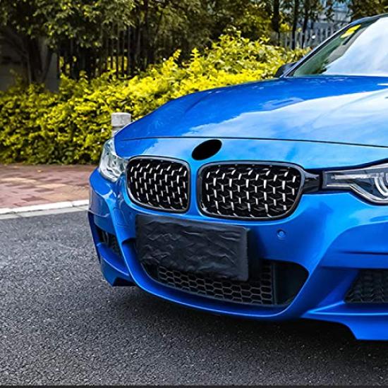 BMW 3 Series F30 F31 Diamond Early and Late Compatible with All Left and Right Front Grille Custom Accessories Grille, Models, Years, Set, Grille,