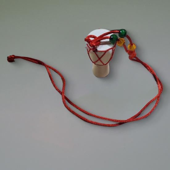 Rope Necklace Handmade Musical Instrument Pendent Classic Ornament Neck Decoration Art Craft Mini African Drum Pendant Necklace Photography Props