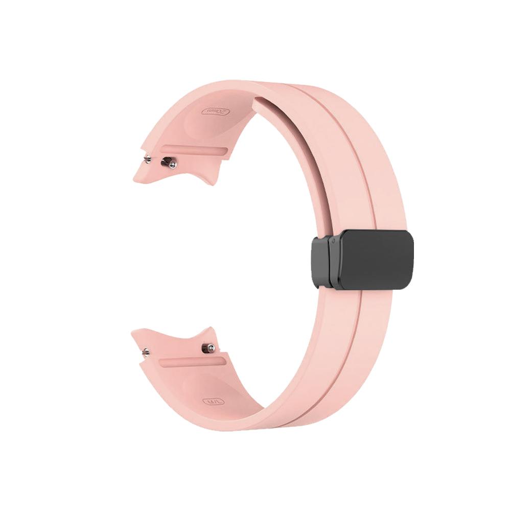 No Gap Silicone Strap For Samsung Galaxy Watch 6 5 4 40mm 44mm 5 Pro 45mm Magnetic Bracelet Band For Watch 6 4 Classic Watchband