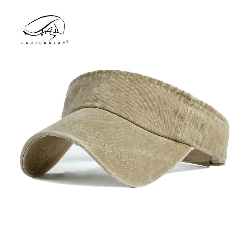 Hat Washed cotton empty top hat Men's and women's summer sun protection peaked cap Baseball cap