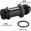 12AN Male Flare to 12AN -12 ORB O-ring Extension Fitting Adapter Aluminum Black