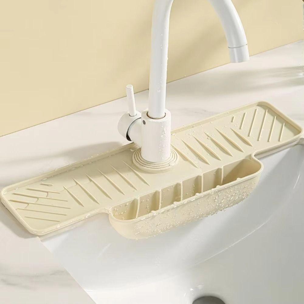 Quick Dry Silicone Water-draining Mat Non Slip Water Drip Catcher  Countertop Protection