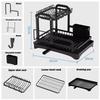 Kitchen Desktop Shelf Multi-functional Large Capacity Kitchenware Tableware Organizer Dish Drainage Rack Cutlery Storage Rack