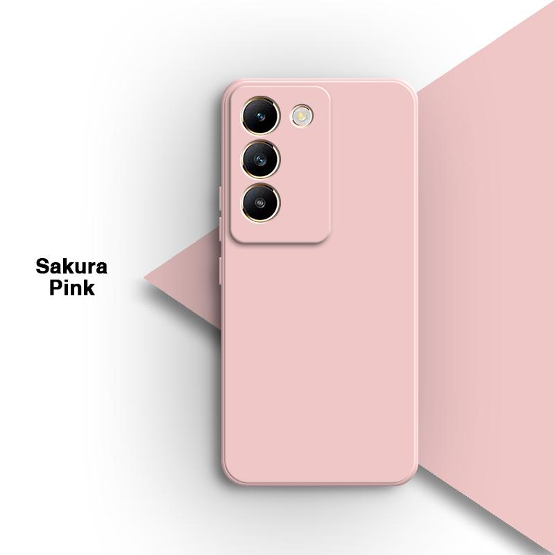 Soft Square Phone Case for VIVO V40 SE 5G 6.67" Shell Original Candy Funda Silicone Classic Straight Edge Back Cover Accessories