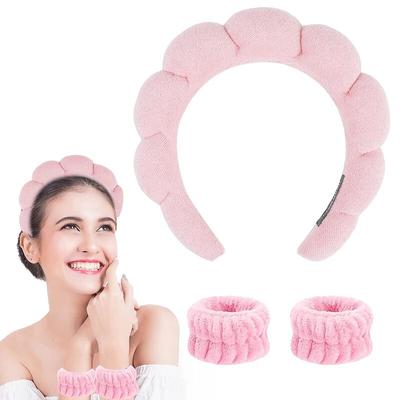 1PC Hair Band Wash Face Shower Cloud Sponge Hair Band Makeup Removal Band Hair Bubble Soft Headband Popular In Europe and America