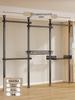 Floor-Standing Clothes Rack: Bedroom Hanger, Retractable Drying Rod, Coat & Hat Rack.