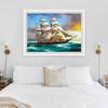 New 5D DIY Diamond Painting Sailboat Diamond Embroidery Sea View Cross Stitch Full Round Drill Home Decor Manual Art Gift