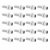 20pcs M6 Thread M6 Brake Cable Adjuster Silver Bike Barrel Adjuster Bolt  Cable System Setup
