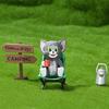 Adorable Tom And Jerry Camping Miniature Scene Pvc Blind Box Collectible Toy