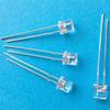 100 Stück 5 mm flache Oberseite, weiß, rot, rosa, gelb, blau, orange, warmweiß, Weitwinkel-Licht-LED