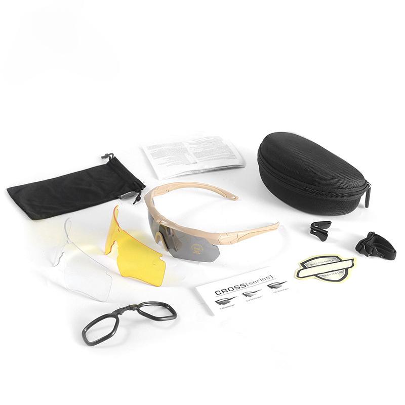 Windproof and sandproof goggles, cross-bow outdoor cycling glasses