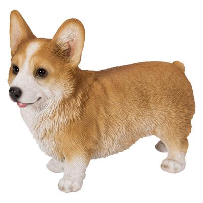 Ubia Welsh Corgi Ayakta Sol x 6 x 12 cm Bebek Figür Süs Hayvan Bahçe Dekorasyonu Gerçekçi Sevimli Köpek H19006 15.2
