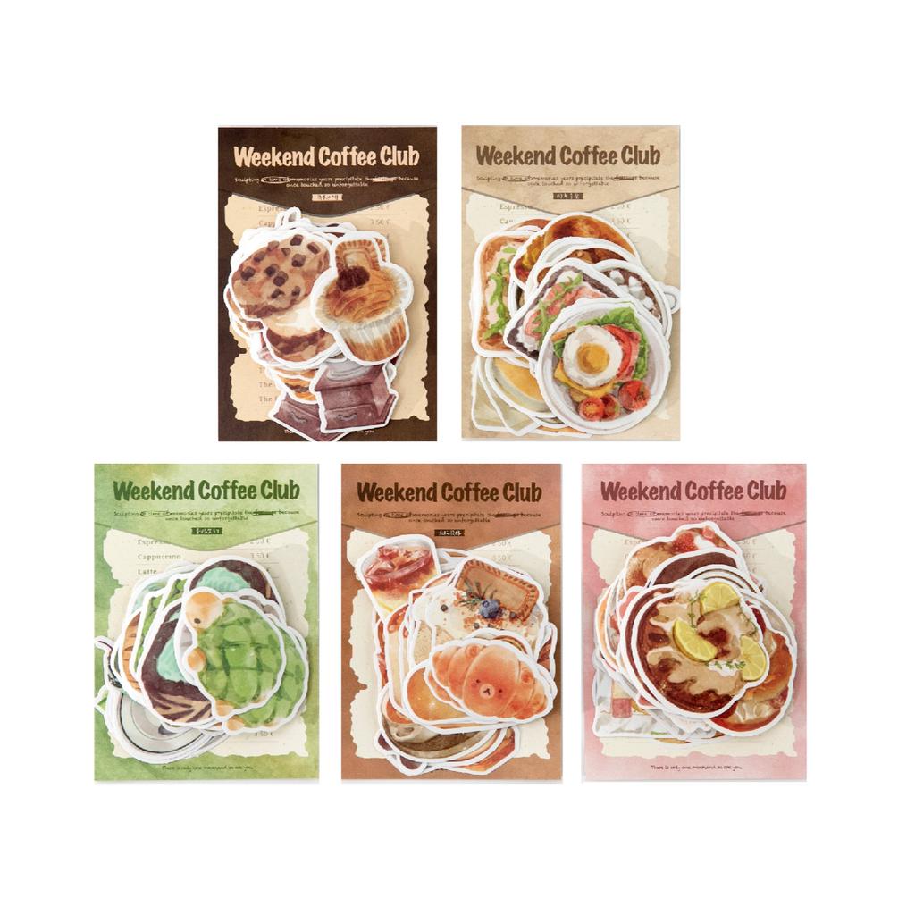 JIAMEI 50pcs/pack Sweet Collection Series Kawaii Toast Dessert Scrapbooking Stickers DIY Handmade Decoration Stationery Stickers